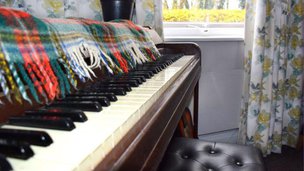 Averill House in Manchester, piano
