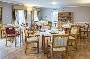 Avon Court Care Home in Chippenham, dining room
