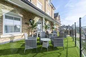 Balcony at Hillview Care Home in Ware