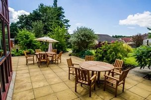 Ballumbie Court in Dundee, patio