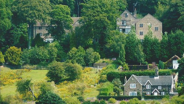 Bankwood Care Home in Belper, aerial view