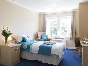 Bedroom in Cookridge Court Care Home