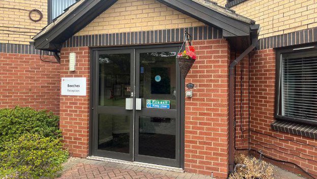 Beeches Care Home in Nottingham, front entrance