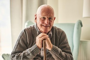 Bluebird Home Care in Barnet elderly man smiling