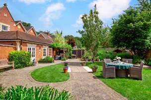 The Boynes Care Centre rear exterior with garden