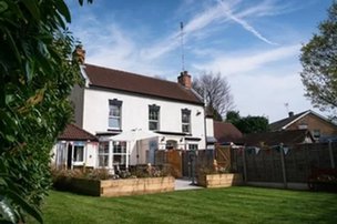 Brandon House Nursing Home in Coventry, garden