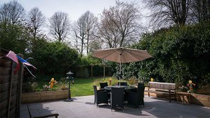 Brandon House Nursing Home in Coventry, patio