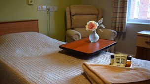 Brierton Lodge Care Home in Hartlepool, bedroom