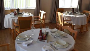 Brierton Lodge Care Home in Hartlepool, dining room