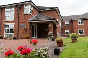 Brindley Court in Stoke-on-Trent, front entrance