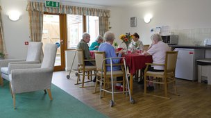 Burleys Wood - Residents Enjoying a Meal in Dining Area