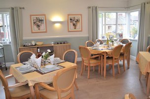 Burrswood Care Home, dining room 