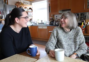 Routes Healthcare in Wirral, Carer with Client