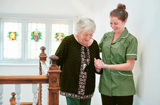 Heal Angels Limited in Harrow, client with carer