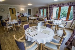 Catmoor House Care Home, dining area 