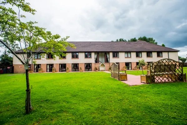 Catmoor House Care Home, exterior with garden 