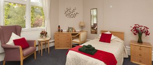 Chesham Bois Manor Care Home in Chesham, bedroom