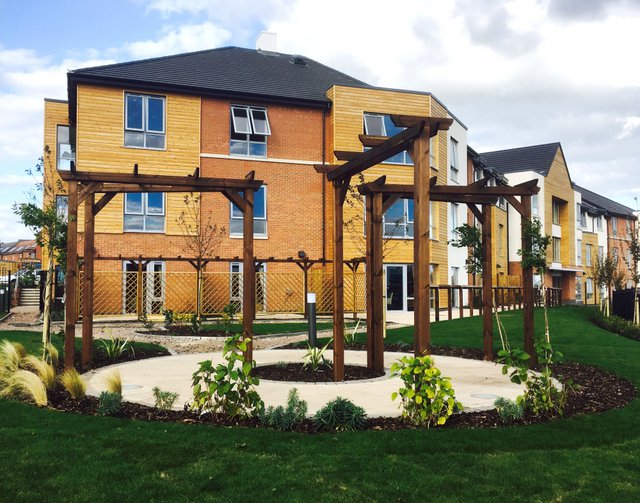Cedar Mews Care Home in Birstall exterior of home