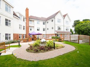 Cedar View Care Centre rear exterior with garden