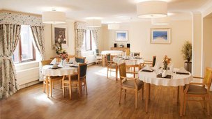 Chandlers Ford Care Home, dining area 