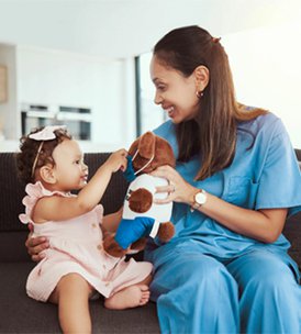 Chinite Home Care, Darlington, carer and child