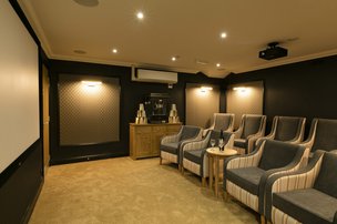 Cinema room of Dalton Lodge in Walthamstow