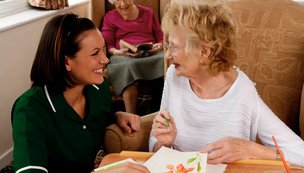 Heal Angels Limited in Harrow, client with carer