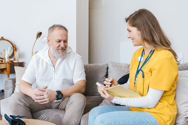 FabCare at Home in London, Client with Carer