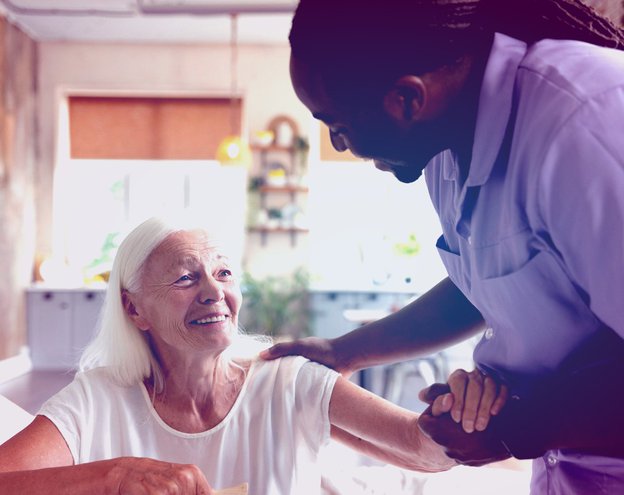 Care Matters Stockton carer with lady