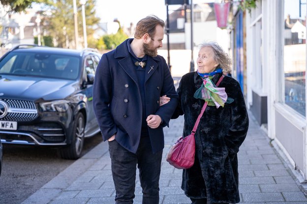 Kinect Services in East of England, lady walking with carer