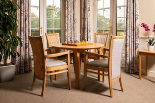 Cranmer Court, round dining table 