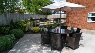 The Daffodils, outdoor table 