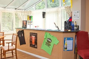 Darnley Court, bar area 