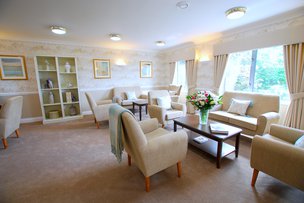 Darwin Court Care Home, Lichfield, Living area