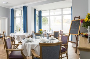 Fornham House Residential Home in Bury St Edmuns, dinning room