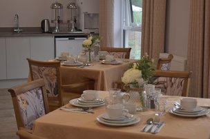 Wickham Care Home, Chelmsford, kitchen table 