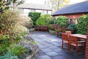 Arranmore Park Rest Home in Ormskirk patio