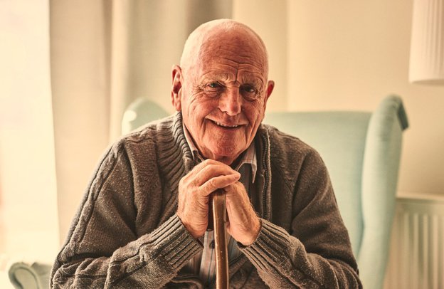 Rehoboth Social Care Support Services, Leicester, eldery man smiling 