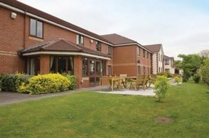 Fieldway Care Home, garden of exterior 