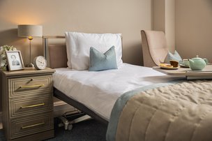 Firtree House, Tunbridge Wells, close up of bedroom 