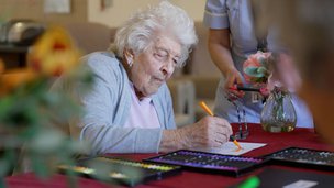 Forest View - Resident taking part in activities