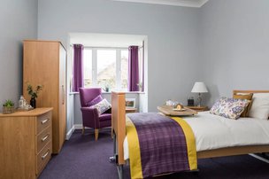 Fornham House Residential Home in Bury St Edmuns, bedroom