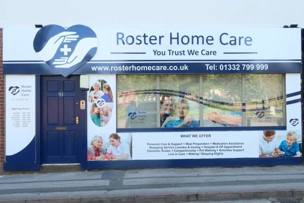 Front exterior of Roster Home Care Derby 