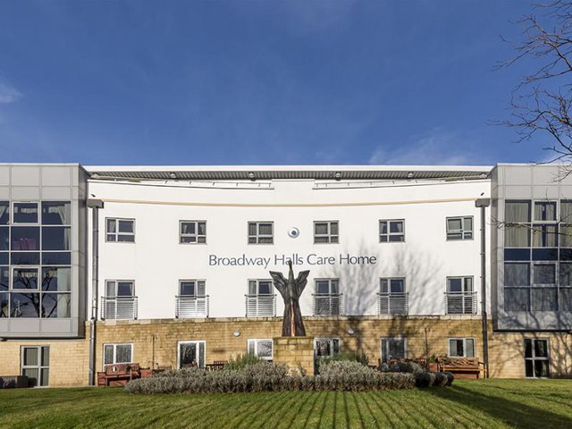 Front Exterior of Broadway Halls Care Home