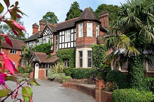 Garth House Nursing Home in Dorking front exterior of home