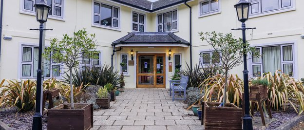 Mount Tryon Care Home in Torquay, Front Exterior