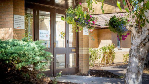 Godden Lodge, entrance to home 