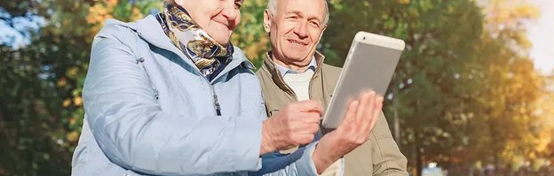 Great Care Support, Doncaster- Man with Ipad 