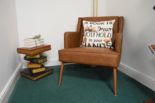 Handford House Care Home in Ipswich, book nook