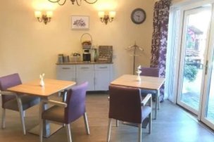 Highfield Care Home in Yarm, dining area